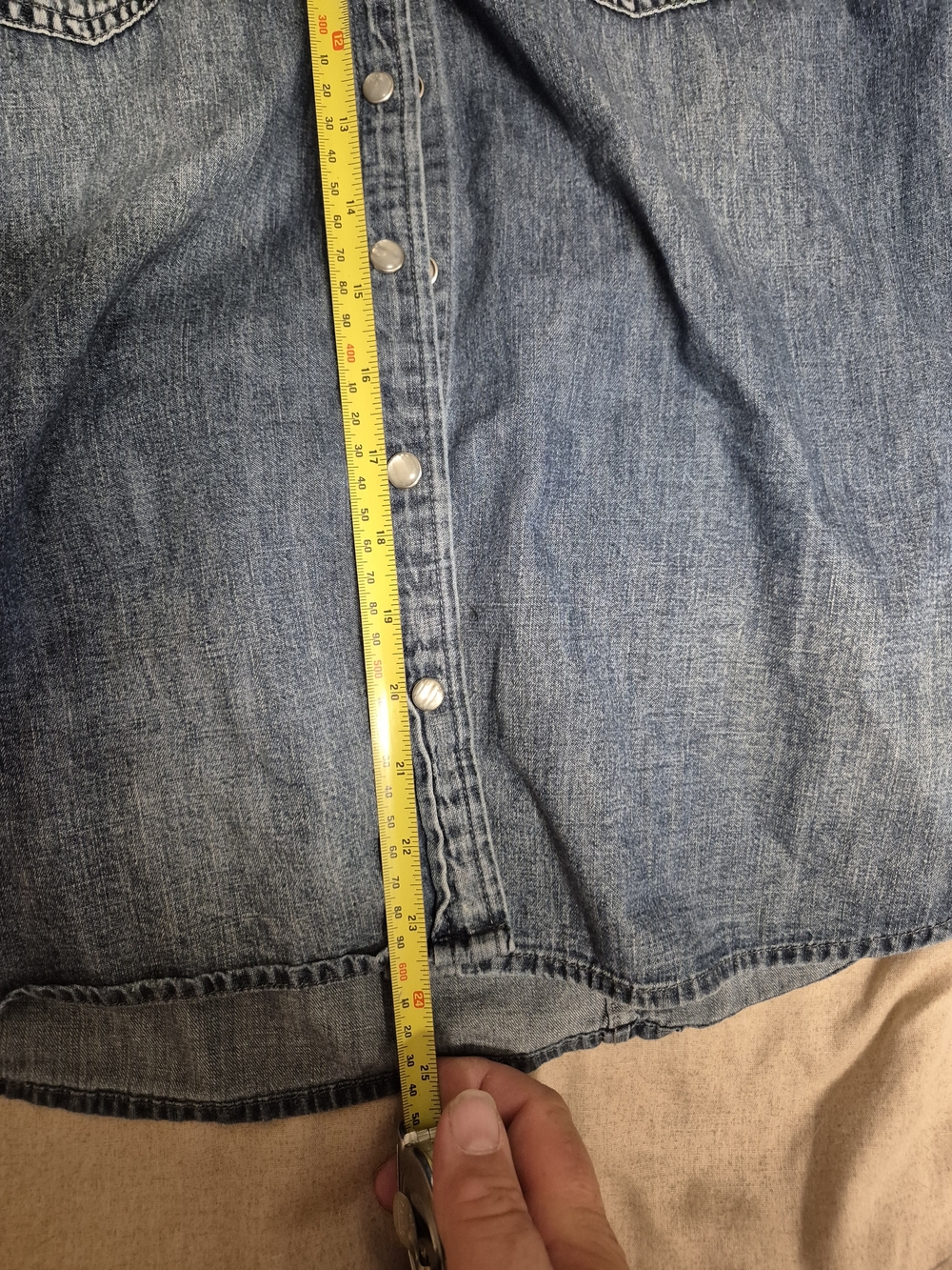 J. Crew Blue Denim Button-Front Shirt - Picture 3 of 5